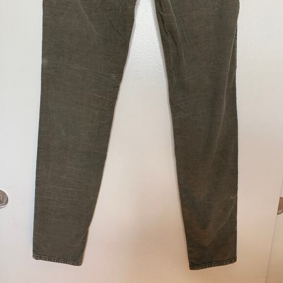 Roxy women's olive green low rise skinny fit corduroy pants US 9 - Picture 6 of 9